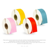 Picture of Dymo - 30252 Color Combo Pack (4 Rolls - Your Choice - Blue, Green, Orange, Pink, Purple, Red and Yellow) with Best Value