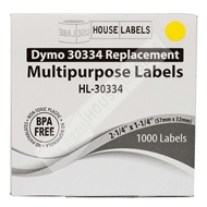 Picture of Dymo - 30334 YELLOW Multipurpose Labels (20 Rolls - Shipping Included)