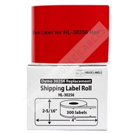 Picture of Dymo - 30256 RED Shipping Labels with Removable Adhesive (25 Rolls – Shipping Included)