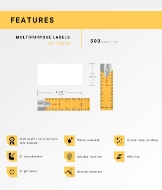 Picture of Dymo - 30336 Multipurpose Labels in Polypropylene (16 Rolls – Best Value)