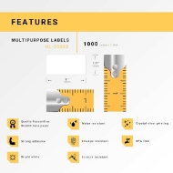 Picture of Dymo - 30333 Multipurpose Labels (24 Rolls – Best Value)