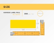 Picture of Dymo - 30252 YELLOW Address Labels (6 Rolls - Best Value)