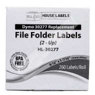 Picture of Dymo - 30277 File Folder 2-up Labels (6 Rolls – Best Value)