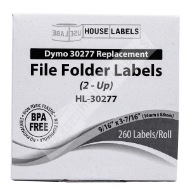 Picture of Dymo - 30277 File Folder 2-up Labels (12 Rolls – Best Value)