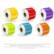 Picture of Zebra – 2.25 x 1.25 COMBO PACK (6 Rolls –Your Choice BLUE, GREEN, YELLOW, RED, ORANGE, LAVENDER– Shipping Included)