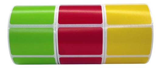 Picture of Zebra – 1.5 x 1 COMBO PACK (Your Choice 6 Rolls –Yellow Green Red White – Shipping Included)
