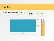 Picture of Brother DK-2205 BLUE (25 Rolls – Shipping Included)