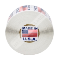 Picture of (10 Roll, 1000 Labels) Pre-Printed 1x1 Made In USA Labels. Best Value