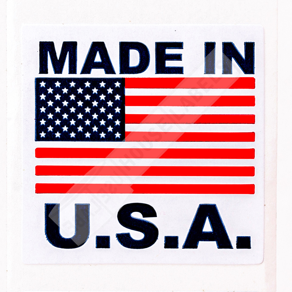 MADE IN USA 1x1 | 20 Roll | HouseLabels.com