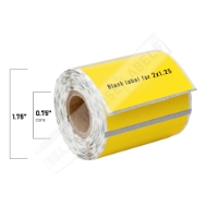 Picture of Zebra - 2x1.25 YELLOW (6 Rolls -  Best Value)