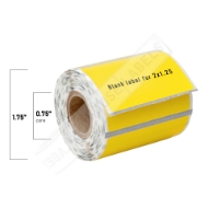 Picture of Zebra - 2x1.25 YELLOW  (100 Rolls -  Shipping Included)