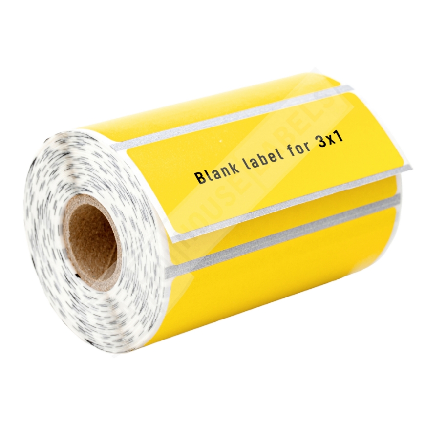 Picture of Zebra - 3x1 YELLOW (20 Rolls - Best Value)