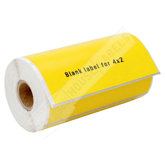Picture of Zebra - 4x2 YELLOW (20 Rolls - Shipping Included)