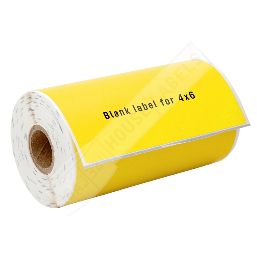 Picture of Zebra - 4x6 YELLOW (6 Rolls - Best Value)