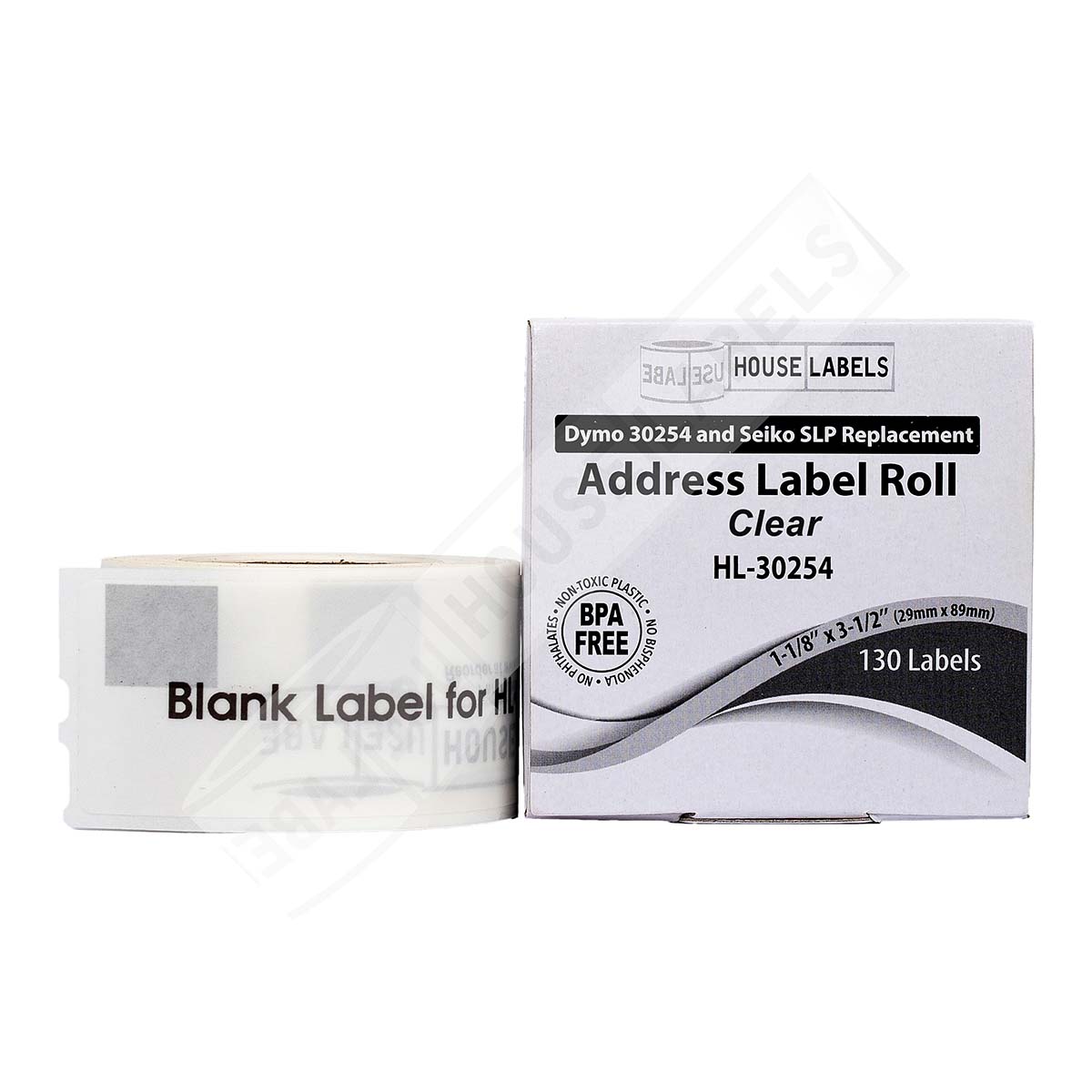 Dymo 30254 Frosted Clear Address Labels