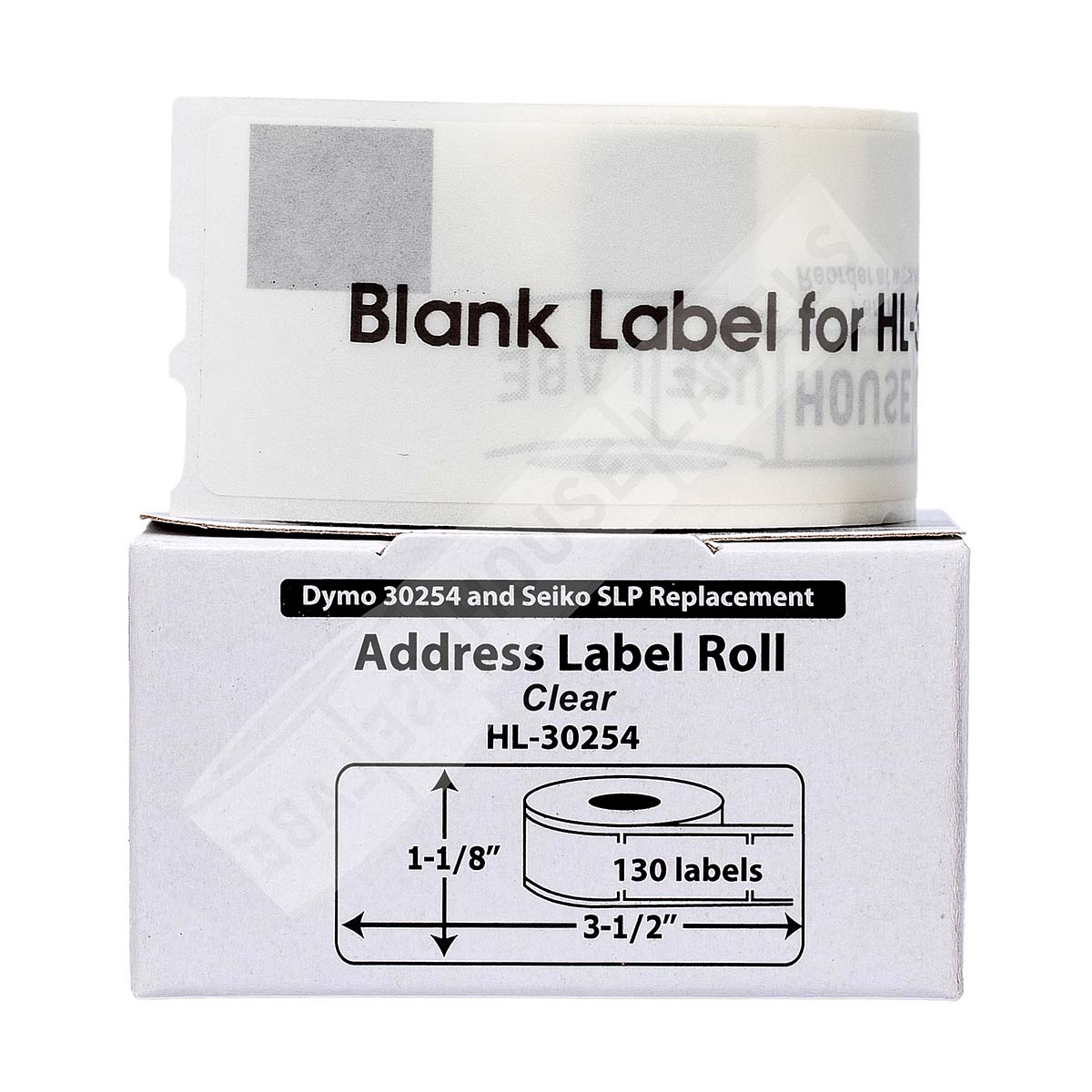 Dymo 30254 Frosted Clear Address Labels