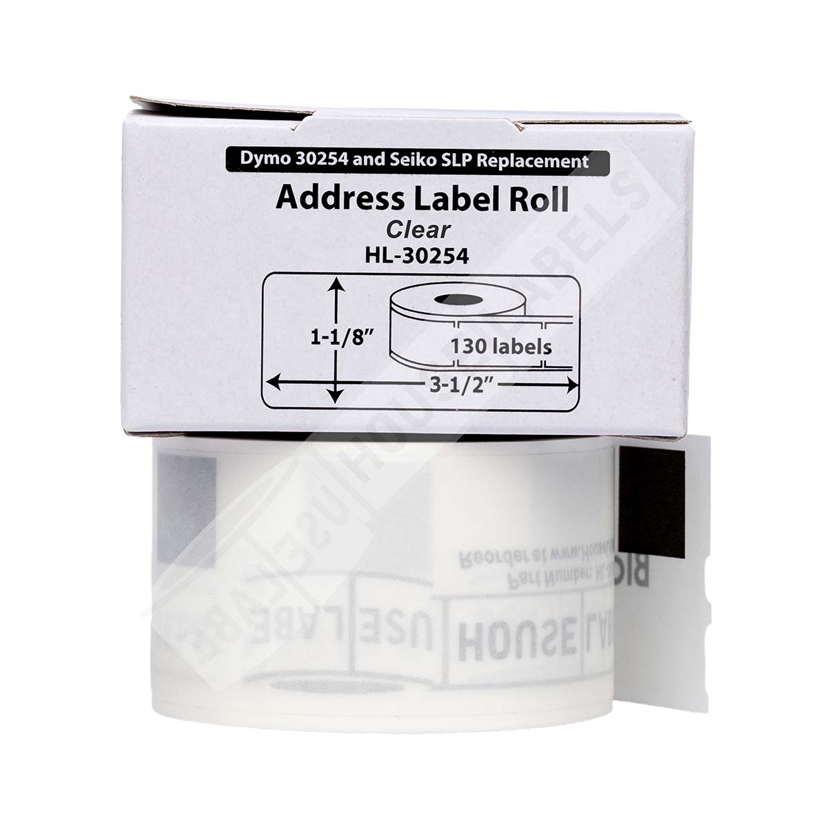 Dymo 30254 Frosted Clear Address Labels