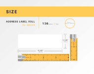Picture of Dymo - 30254 Clear Address Labels (100 Rolls - Best Value)