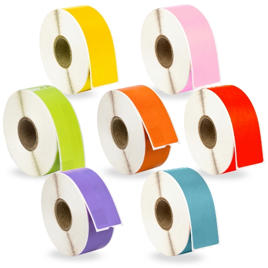 Picture of Dymo - 30252 Color Combo Pack (16 Rolls - Your Choice - Blue, Green, Orange, Pink, Lavender, Red and Yellow) with Shipping Included