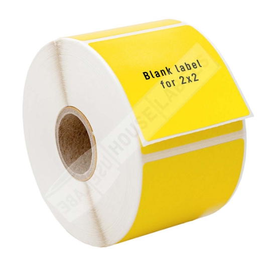 Picture of Zebra – 2 x 2 YELLOW (8 Rolls – Shipping Included)