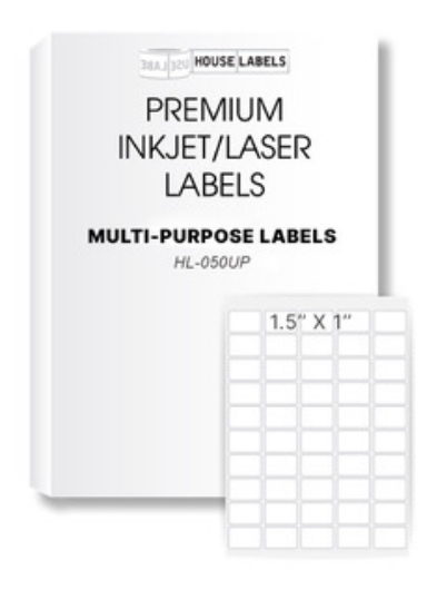 Picture of HouseLabels’ brand – 50 Labels per Sheet (100 Sheets – Best Value)