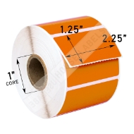 Picture of Zebra – 2.25 x 1.25 ORANGE (10 Rolls – Shipping Included)