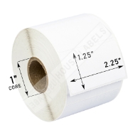 Picture of Zebra – 2.25 x 1.25 REMOVABLE (20 Rolls – Best Value)