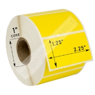 Picture of Zebra – 2.25 x 1.25 YELLOW (16 Rolls – Best Value)