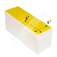 Picture of Zebra – 4 x 6 YELLOW FANFOLD (4 Stacks – Best Value)