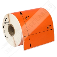 Picture of Zebra – 4 x 6 ORANGE (6 Rolls – Shipping Included)