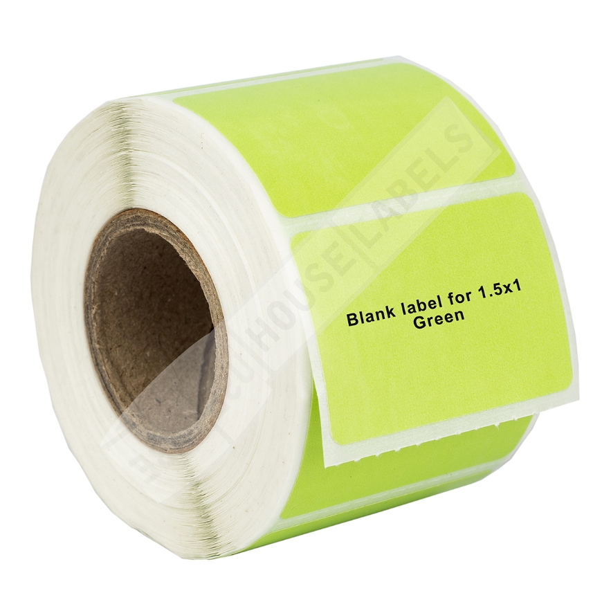 Picture of Zebra – 1.5 x 1 GREEN (12 Rolls – Best Value)