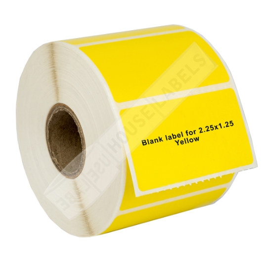 Picture of Zebra – 2.25 x 1.25 YELLOW (10 Rolls – Shipping Included)