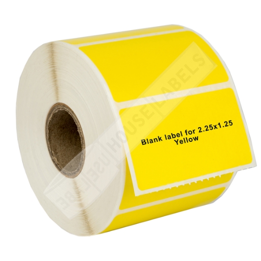 Picture of Zebra – 2.25 x 1.25 YELLOW (10 Rolls – Best Value)