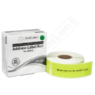 Picture of Dymo - 30252 GREEN Address Labels (12 Rolls - Best Value)