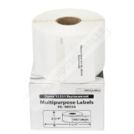 Picture of Dymo - 30334 Multipurpose Labels with Removable Adhesive (12 Rolls - Shipping Included)
