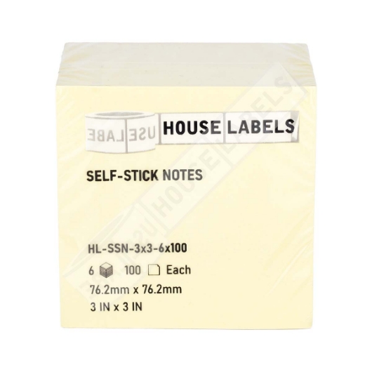 Picture of SELF STICK NOTES, YELLOW – 3 x 3 - (  16 Packs – Best Value)