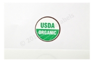 Picture of 16 Rolls (16000 labels) USDA Organic Labels 1 Inch Round Circle Adhesive Stickers