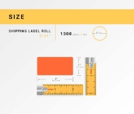 Picture of Zebra – 2 x 1 ORANGE (10 Rolls – Best Value)