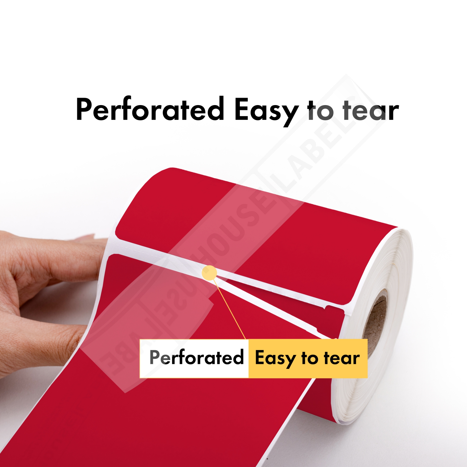 DYMO 30256 | 50 Red Rolls | HouseLabels.com