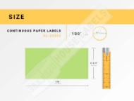 Picture of Brother DK-2205 GREEN PRE-LOADED CARTRIDGE(4 Rolls – Best Value)
