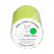 Picture of Zebra - 3x2- 3/4" CORE-GREEN (22 Rolls - Best Value)