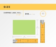 Picture of Zebra - 3x2- 3/4" CORE-GREEN (42 Rolls - Best Value)