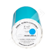 Picture of Zebra - 3x2- 3/4" CORE-BLUE (6 Rolls - Best value)