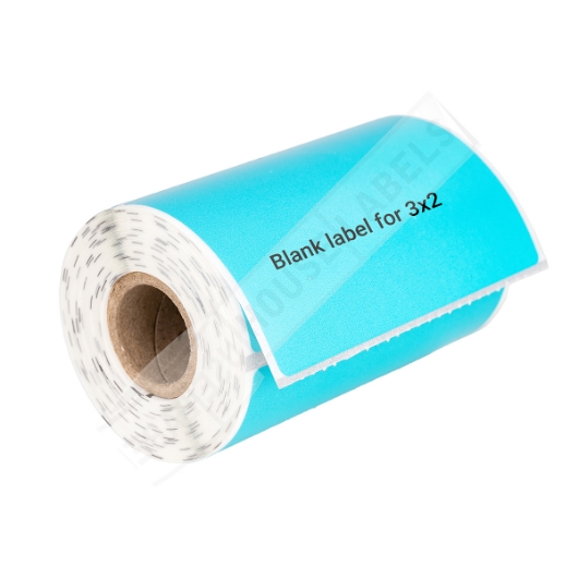 Picture of Zebra - 3x2- 3/4" CORE-BLUE (22 Rolls - Best value)