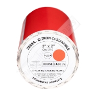 Picture of Zebra - 3x2- 3/4" CORE-RED (22 Rolls- Best Value)