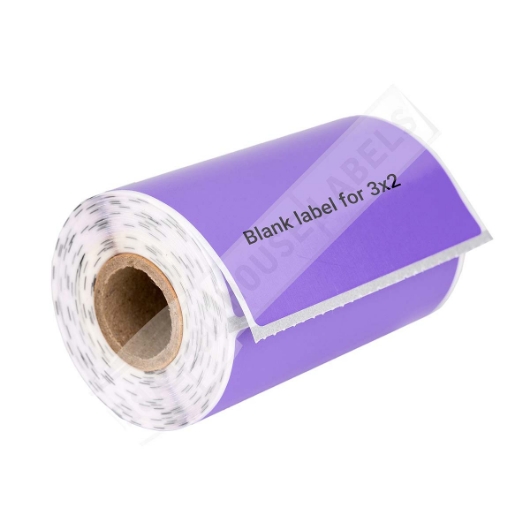 Picture of Zebra - 3x2- 3/4" CORE-PURPLE (22 Rolls - Best Value)