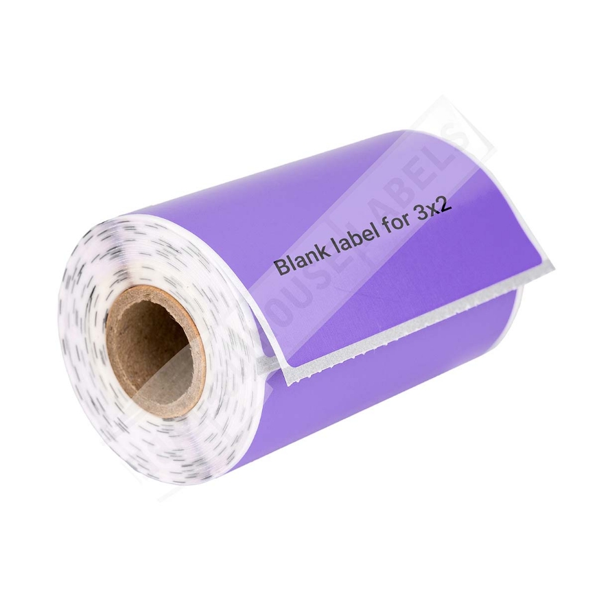 Picture of Zebra - 3x2- 3/4" CORE-PURPLE (50 Rolls - Best Value)