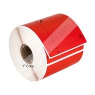 Picture of Zebra 3x5 RED (12 ROLLS - Best Value)