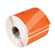 Picture of Zebra 3x5 ORANGE (9 ROLLS- Best Value)