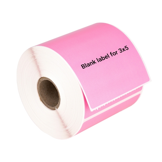 Picture of Zebra 3x5 PINK (9 ROLLS- Best Value)